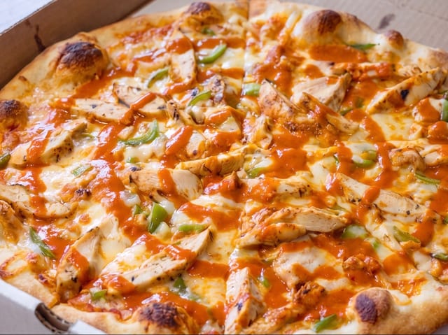 Chicken Chipotle Fajita Pizza.