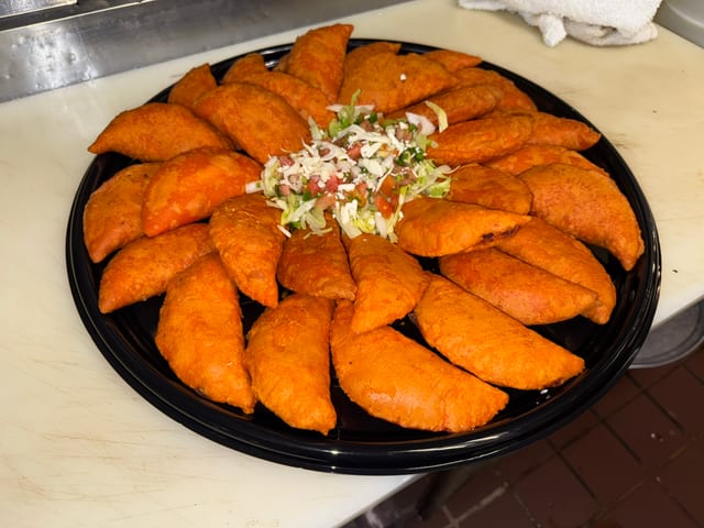 Tray of Empanadas.