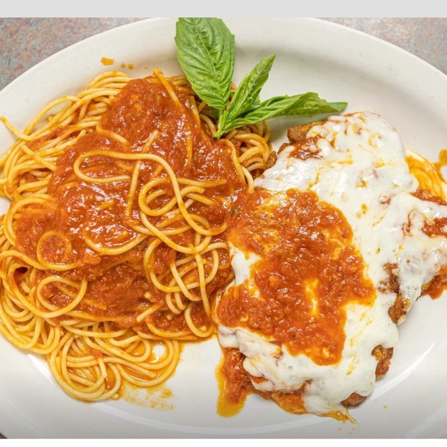 Chicken Parmigiana Pasta.